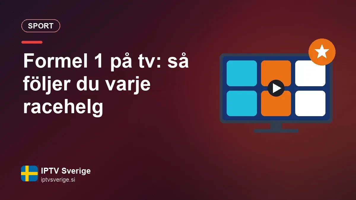 Formel 1 på tv från soffan